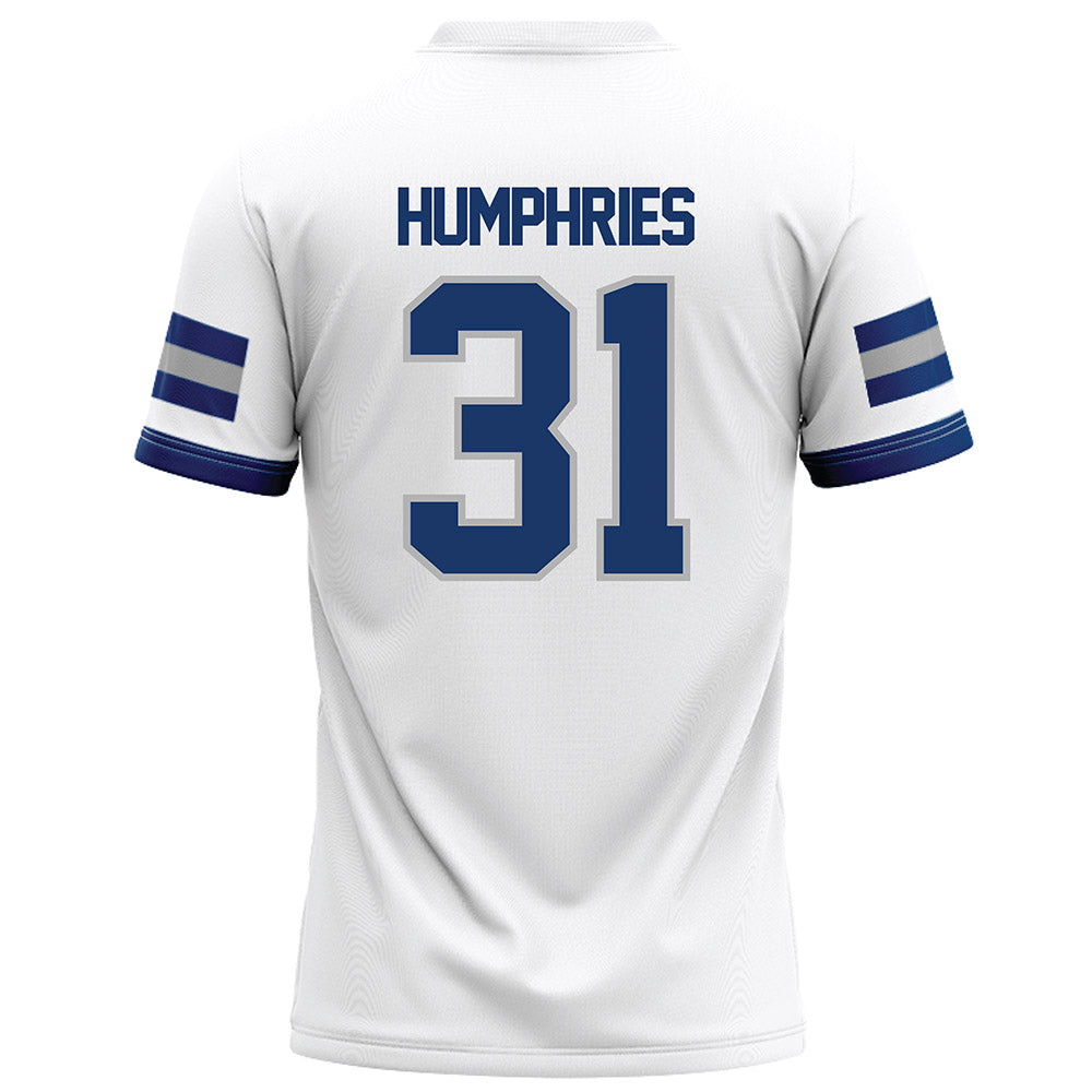 Drake - NCAA Football : Nicholas Humphries - White Football Jersey-1