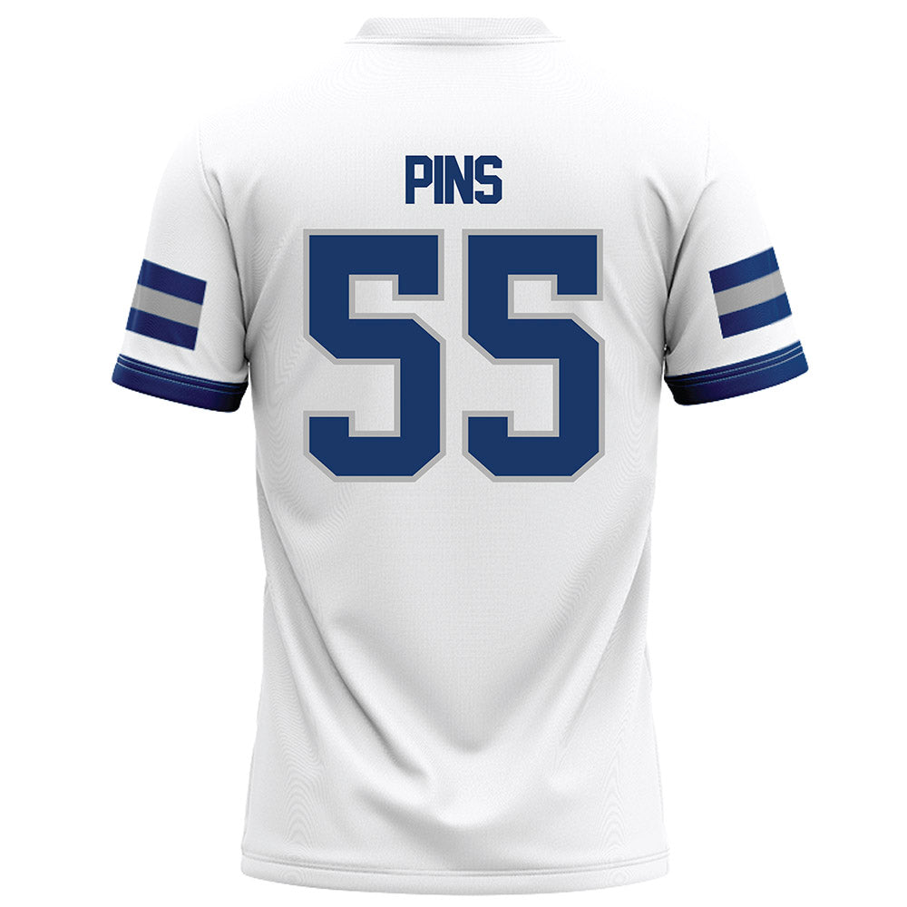 Drake - NCAA Football : Owen Pins - White Football Jersey-1