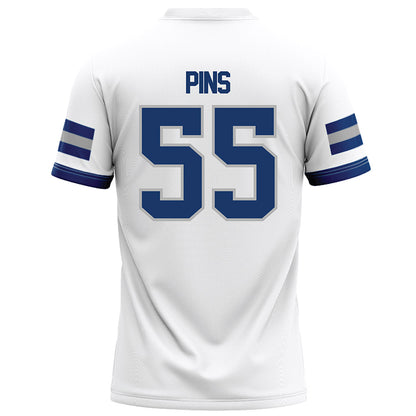 Drake - NCAA Football : Owen Pins - White Football Jersey-1