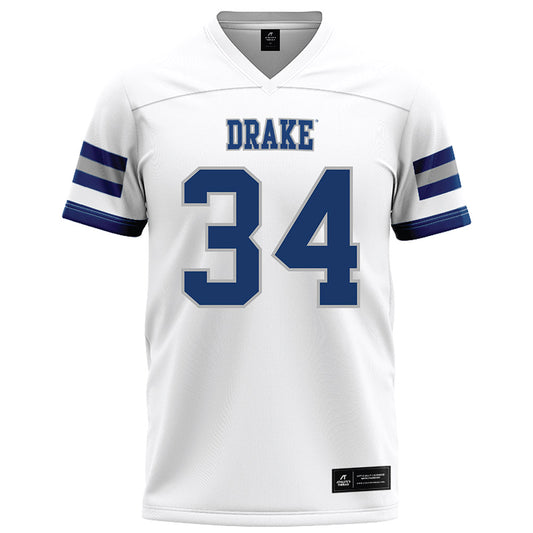 Drake - NCAA Football : Camren Reed - White Football Jersey-0