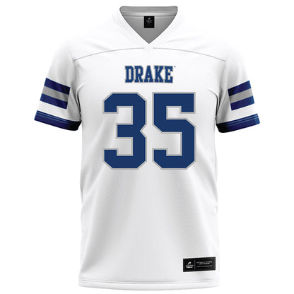 Drake - NCAA Football : Michael Jefferson Jr - White Football Jersey-0
