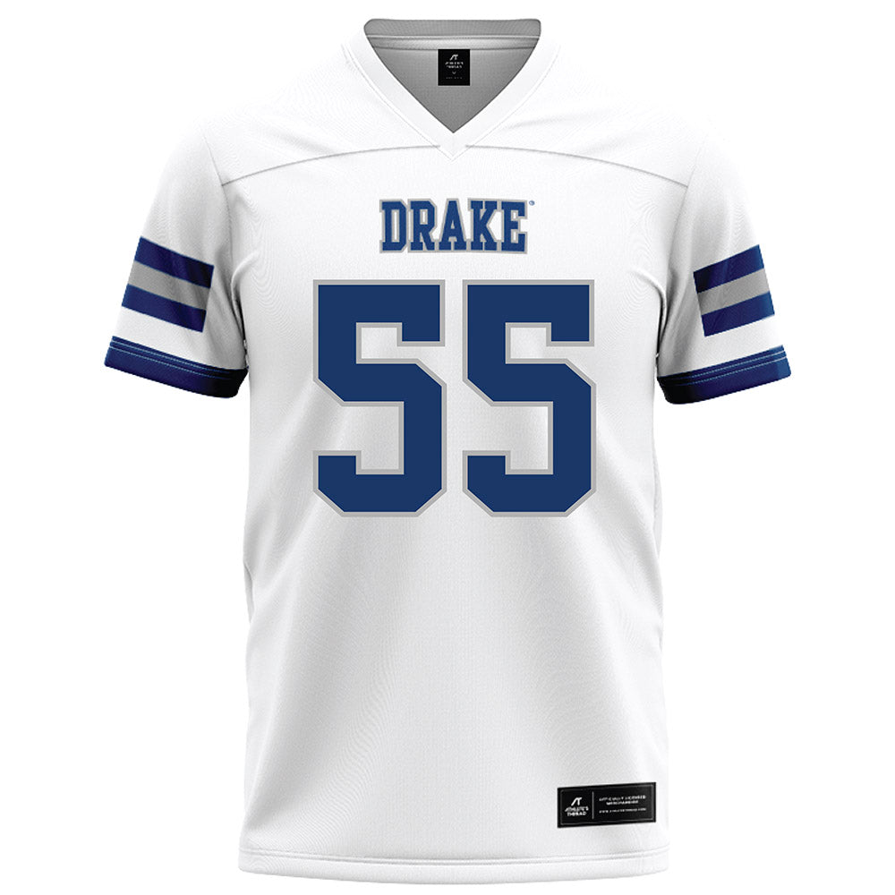 Drake - NCAA Football : Owen Pins - White Football Jersey-0