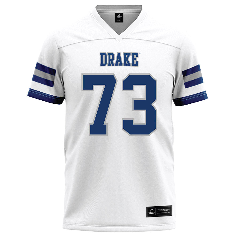 Drake - NCAA Football : Joe Mausser - White Football Jersey-0