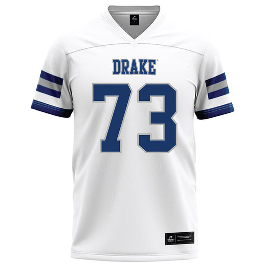 Drake - NCAA Football : Joe Mausser - White Football Jersey-0