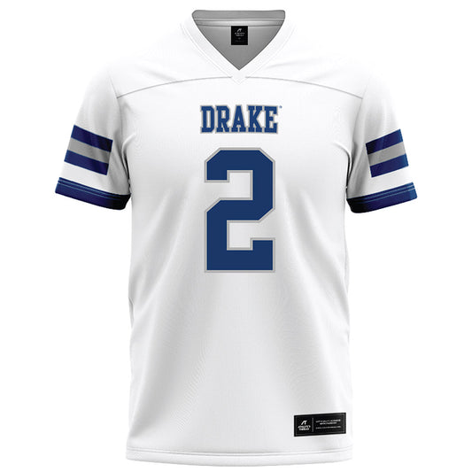 Drake - NCAA Football : Parker Tune - White Football Jersey-0