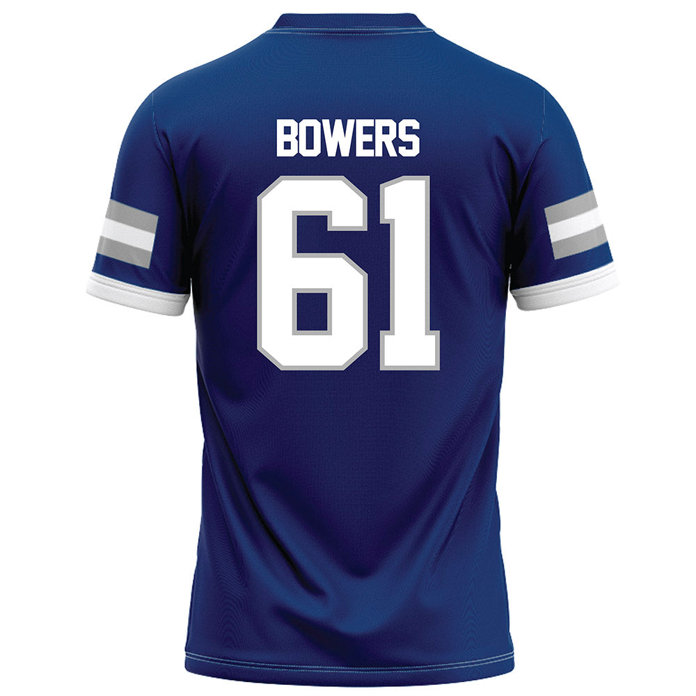 Drake - NCAA Football : Daniel Bowers - Royal Football Jersey