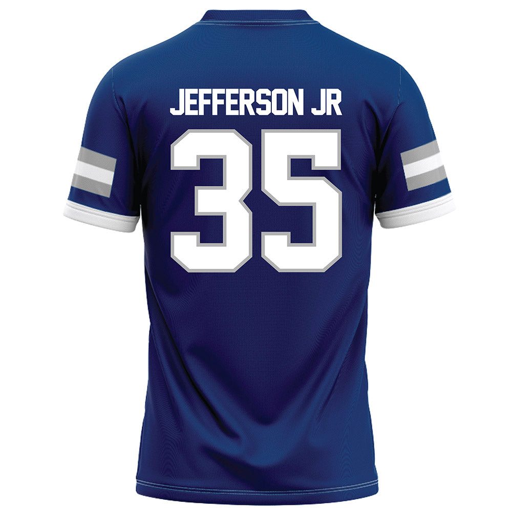 Drake - NCAA Football : Michael Jefferson Jr - Royal Football Jersey