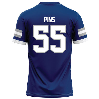 Drake - NCAA Football : Owen Pins - Royal Football Jersey-1