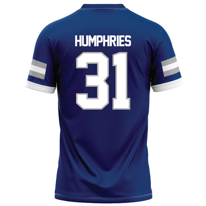 Drake - NCAA Football : Nicholas Humphries - Royal Football Jersey-1