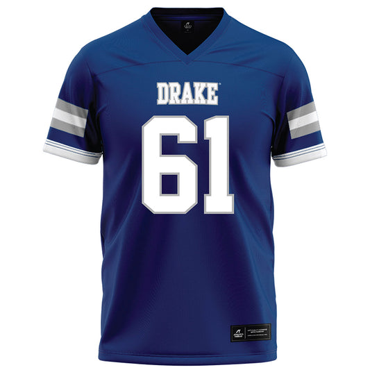 Drake - NCAA Football : Daniel Bowers - Royal Football Jersey