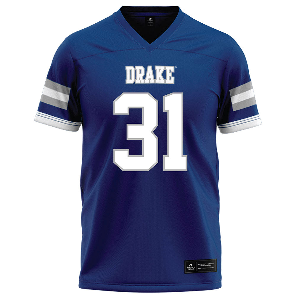 Drake - NCAA Football : Nicholas Humphries - Royal Football Jersey-0