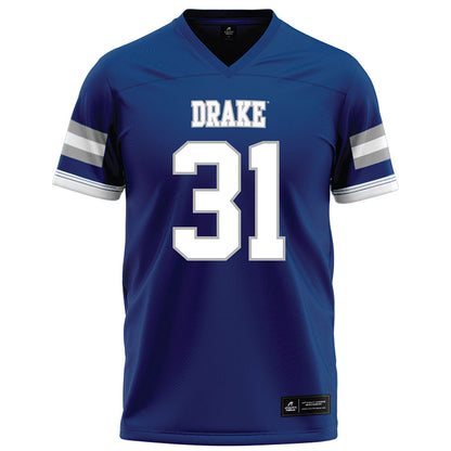 Drake - NCAA Football : Nicholas Humphries - Royal Football Jersey-0
