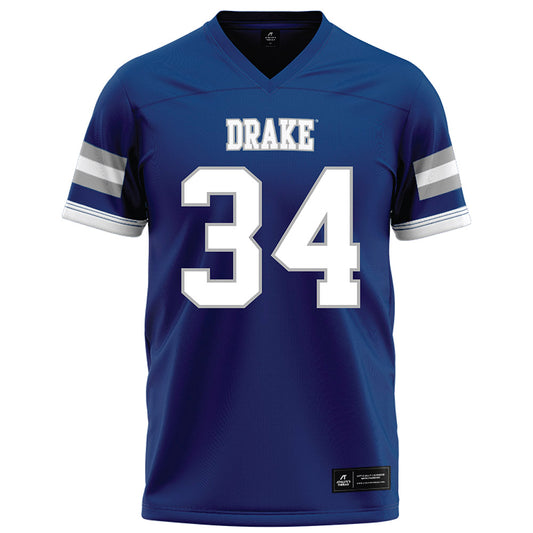 Drake - NCAA Football : Camren Reed - Royal Football Jersey-0