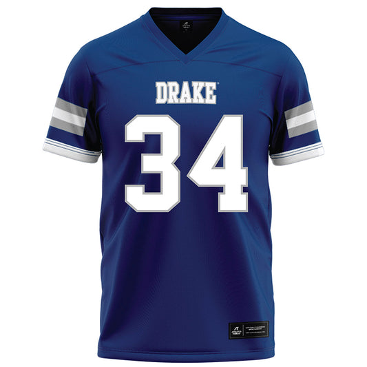 Drake - NCAA Football : Luke Thompson - Royal Football Jersey-0