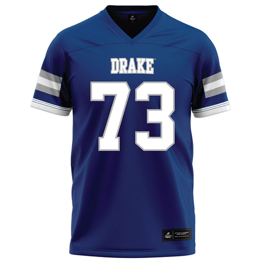 Drake - NCAA Football : Joe Mausser - Royal Football Jersey-0