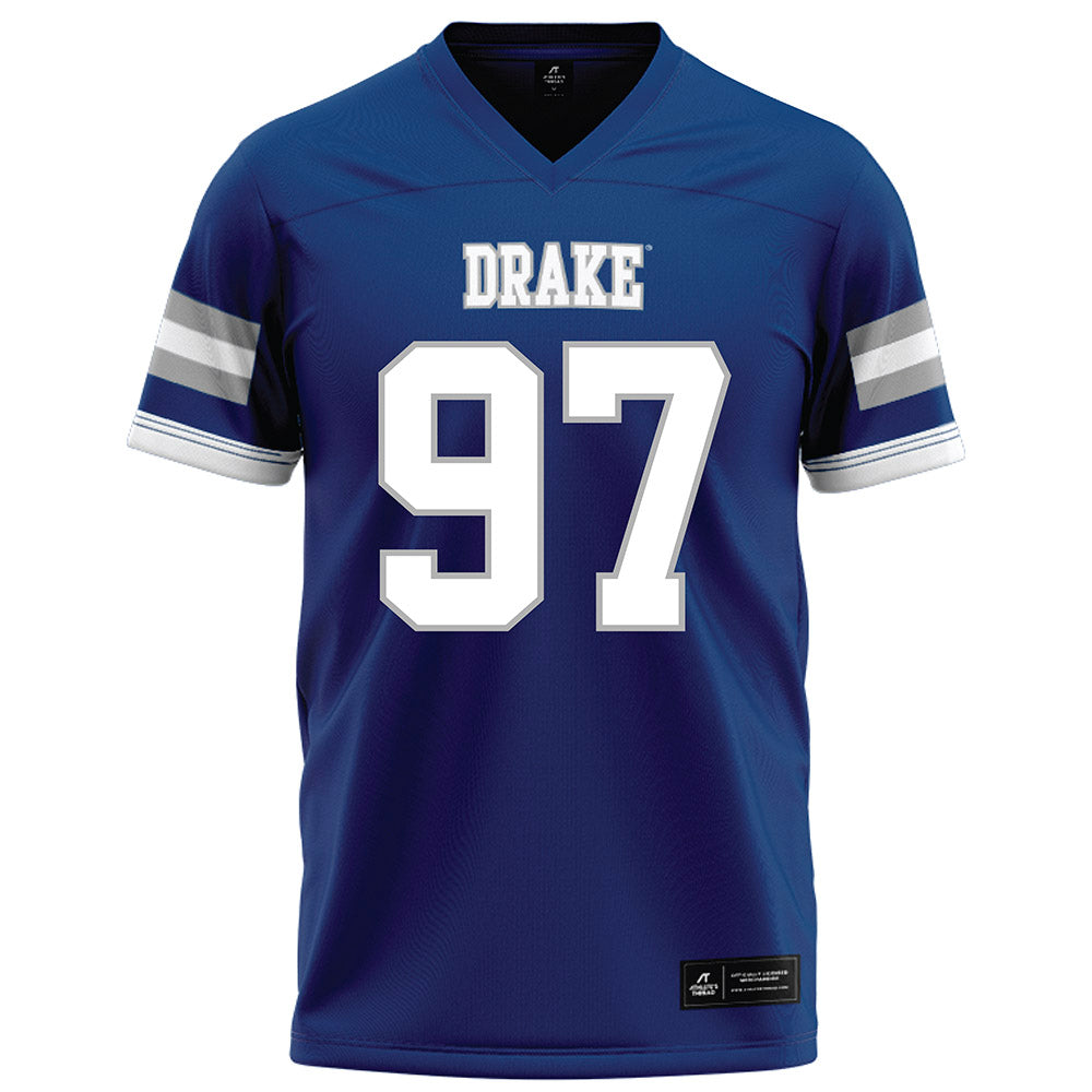 Drake - NCAA Football : Devyn Davis - Royal Football Jersey-0