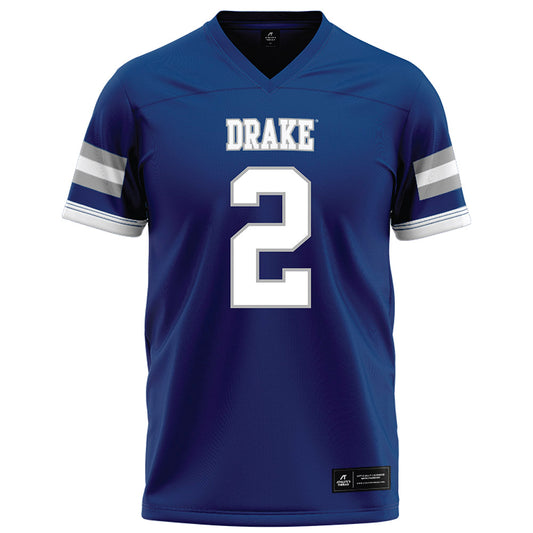 Drake - NCAA Football : Parker Tune - Royal Football Jersey-0