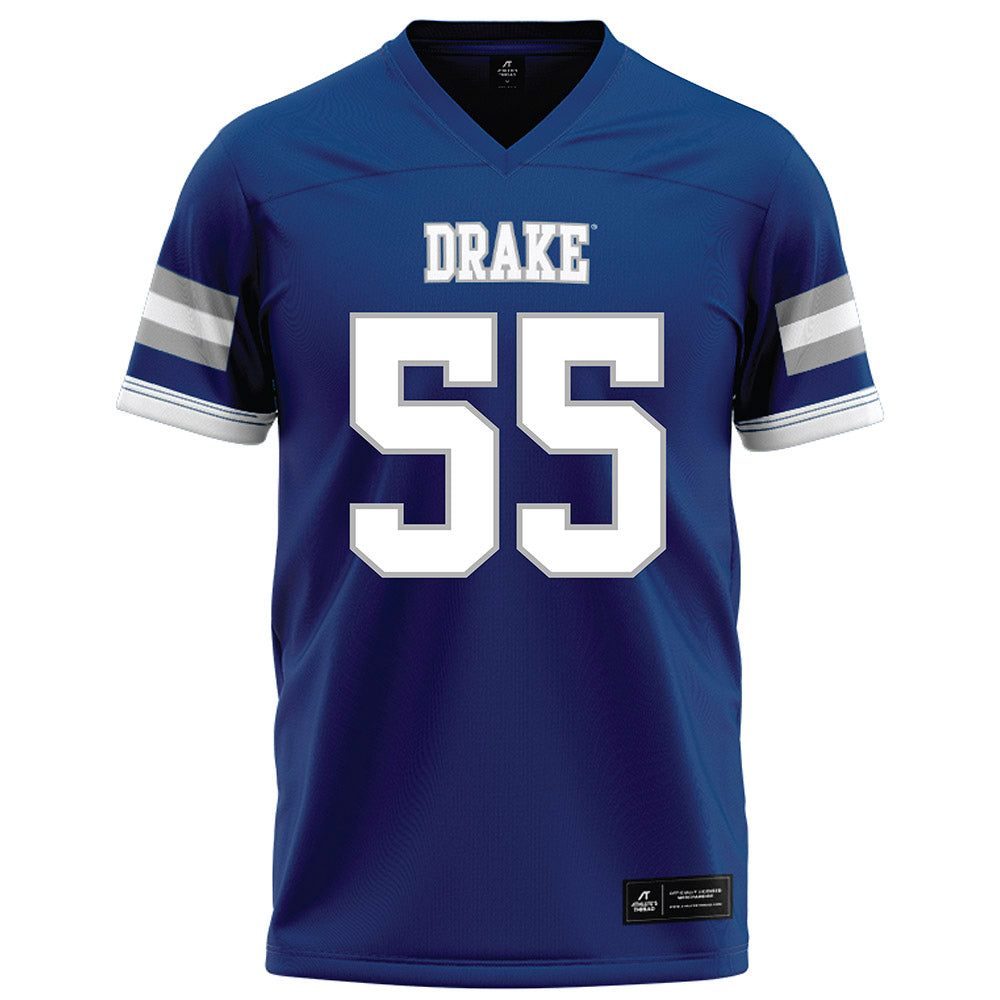 Drake - NCAA Football : Owen Pins - Royal Football Jersey-0