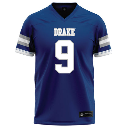 Drake - NCAA Football : Ian Corwin - Royal Football Jersey