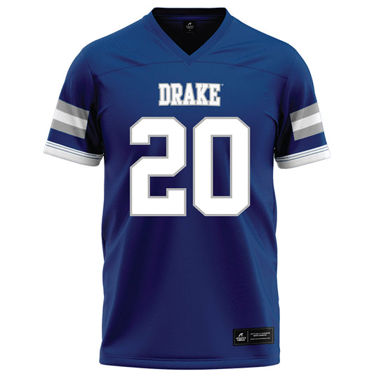 Drake - NCAA Football : Cam Cunningham - Royal Football Jersey-0