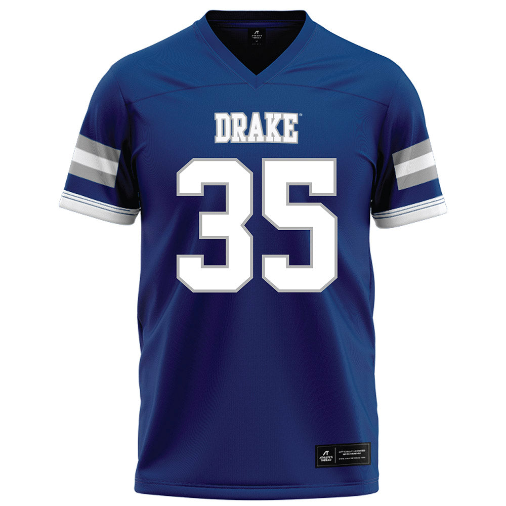 Drake - NCAA Football : Michael Jefferson Jr - Royal Football Jersey