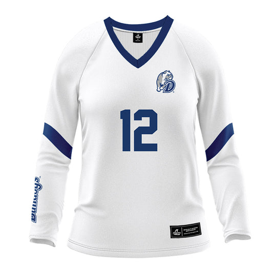 Drake - NCAA Women's Volleyball : Shay McMillen - White Volleyball Jersey-0