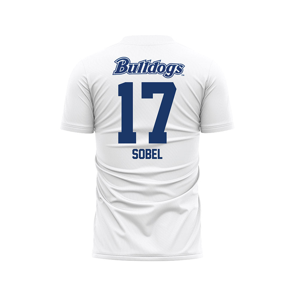 Drake - NCAA Women's Soccer : Ivy Sobel - White Soccer Jersey-1
