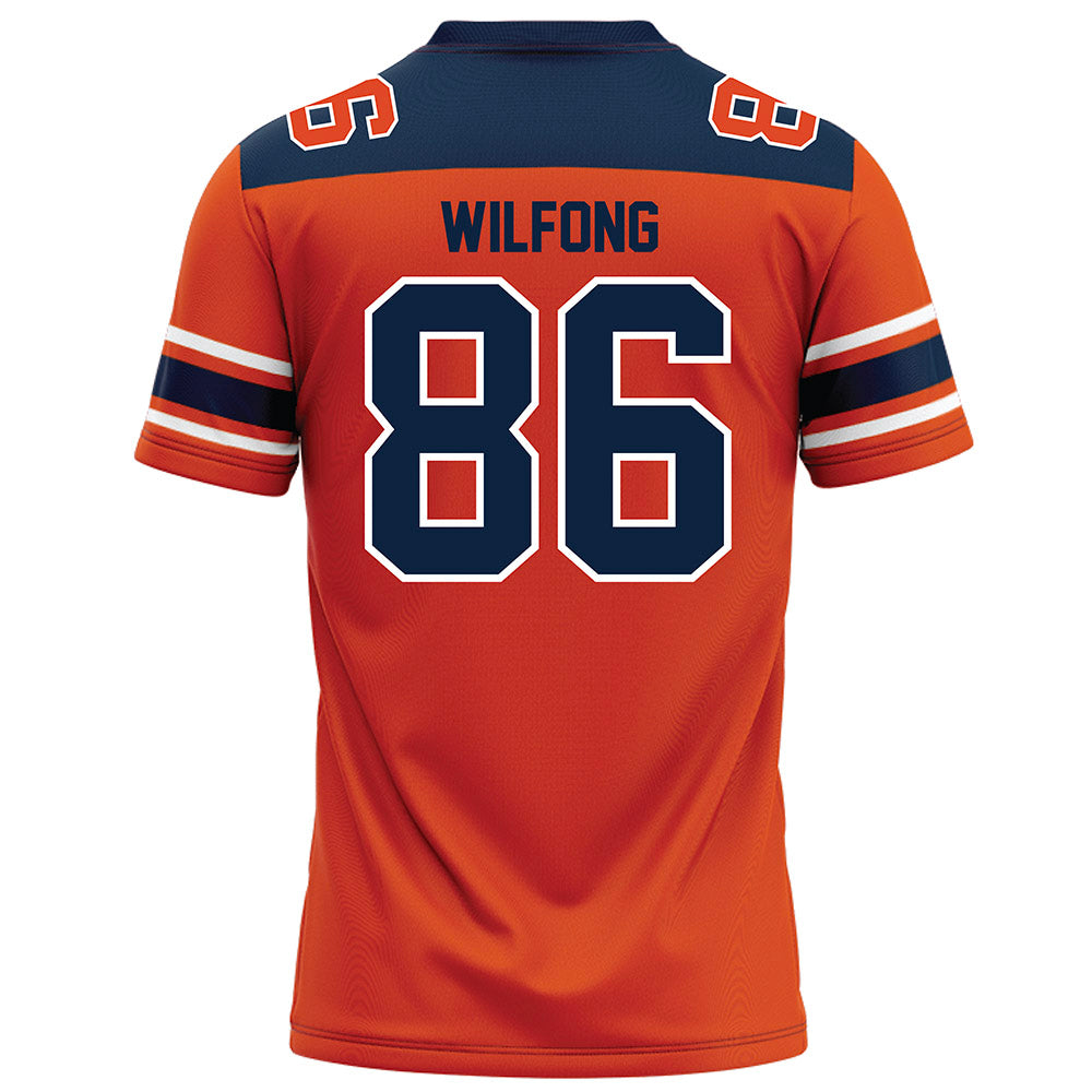 Syracuse - NCAA Football : Terrell Wilfong - Orange Football Jersey-1