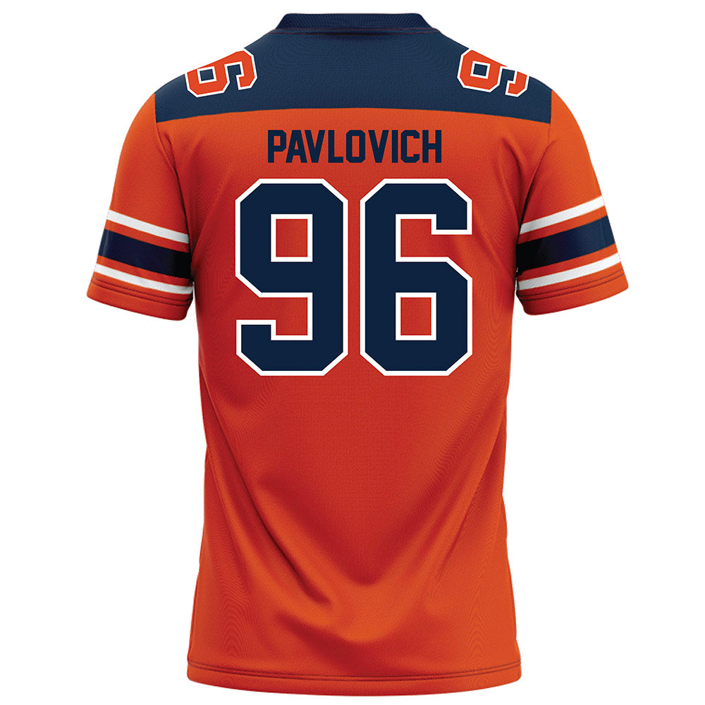 Syracuse - NCAA Football : Mateja Pavlovich - Orange Football Jersey-1