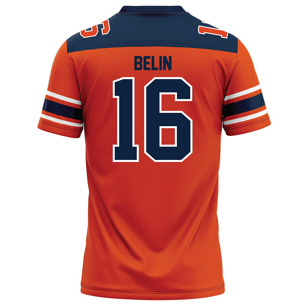 Syracuse - NCAA Football : Rich Belin - Orange Football Jersey-1