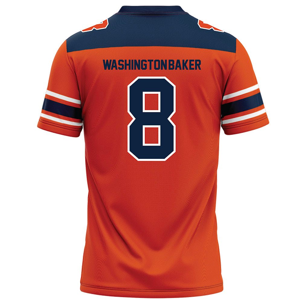 Syracuse - NCAA Football : Elijah Washington-Baker - Orange Football Jersey-1