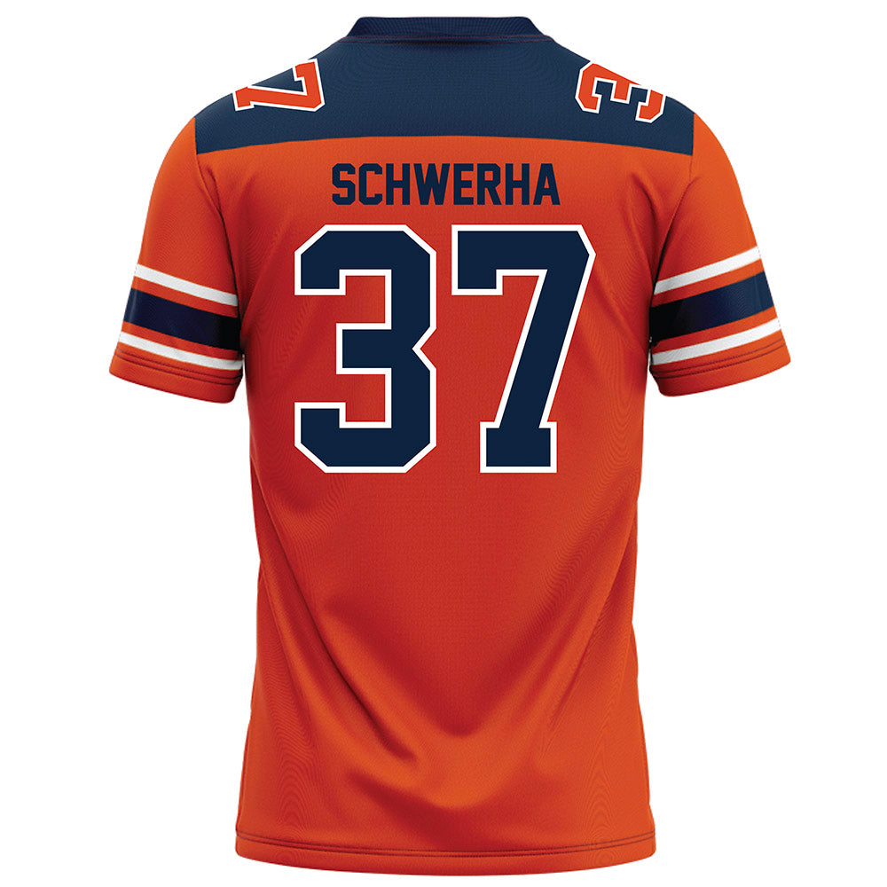 Syracuse - NCAA Football : Timothy Schwerha - Orange Football Jersey-1