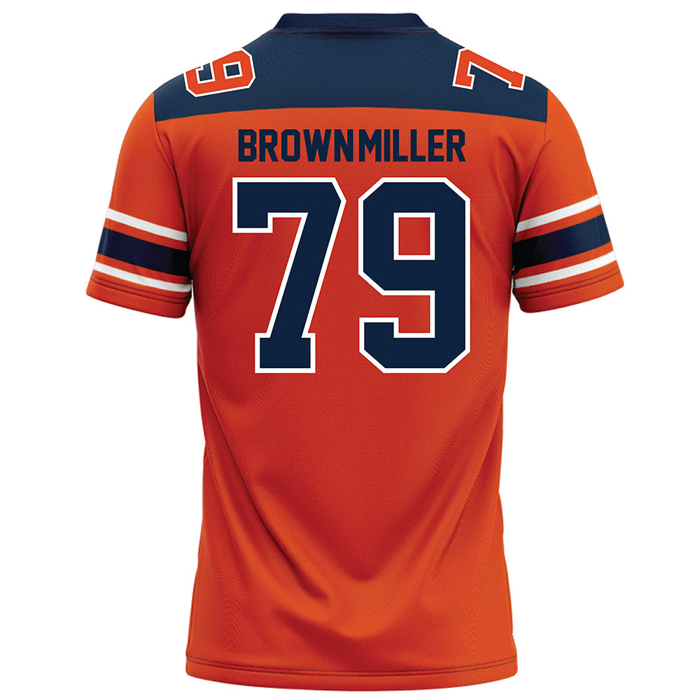 Syracuse - NCAA Football : Travis Brown-Miller - Orange Football Jersey-1