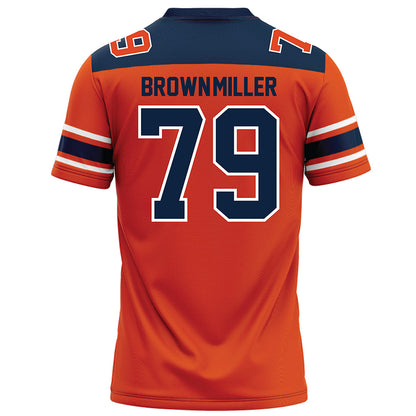 Syracuse - NCAA Football : Travis Brown-Miller - Orange Football Jersey-1