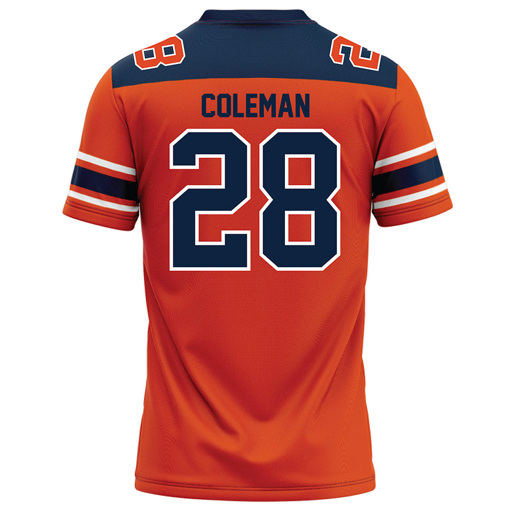 Syracuse - NCAA Football : Malachi Coleman - Orange Football Jersey-1