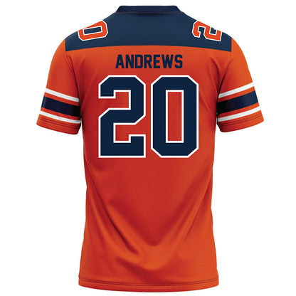 Syracuse - NCAA Football : Rayshon Andrews - Orange Football Jersey-1