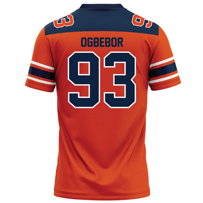 Syracuse - NCAA Football : Nissi Ogbebor - Orange Football Jersey-1