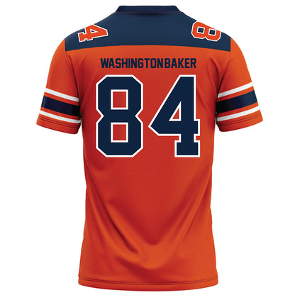 Syracuse - NCAA Football : Elijah Washington-Baker - Orange Football Jersey-1