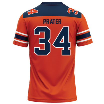 Syracuse - NCAA Football : Nate Prater - Orange Football Jersey