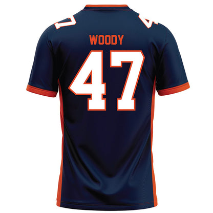 Syracuse - NCAA Football : Tripp Woody - Blue Football Jersey-1