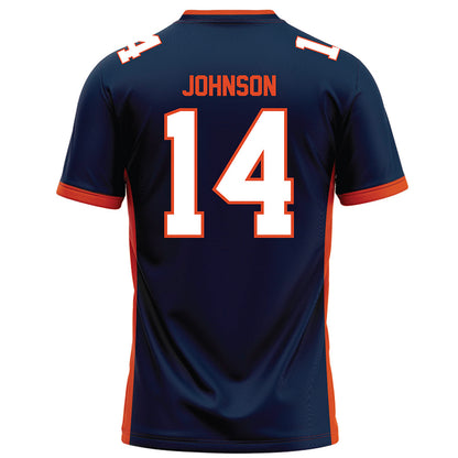 Syracuse - NCAA Football : Darius Johnson - Blue Football Jersey-1