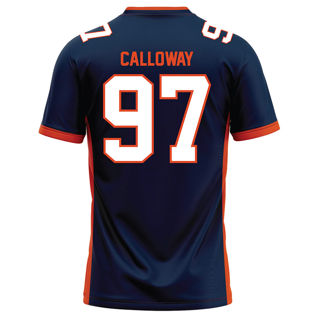 Syracuse - NCAA Football : Clark Calloway - Blue Football Jersey-1
