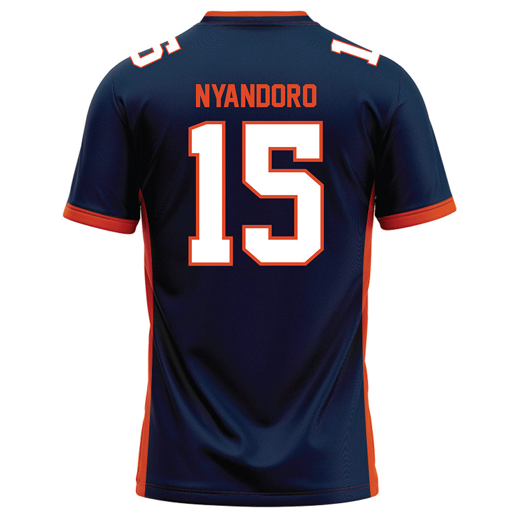 Syracuse - NCAA Football : Nathan Nyandoro - Blue Football Jersey-1