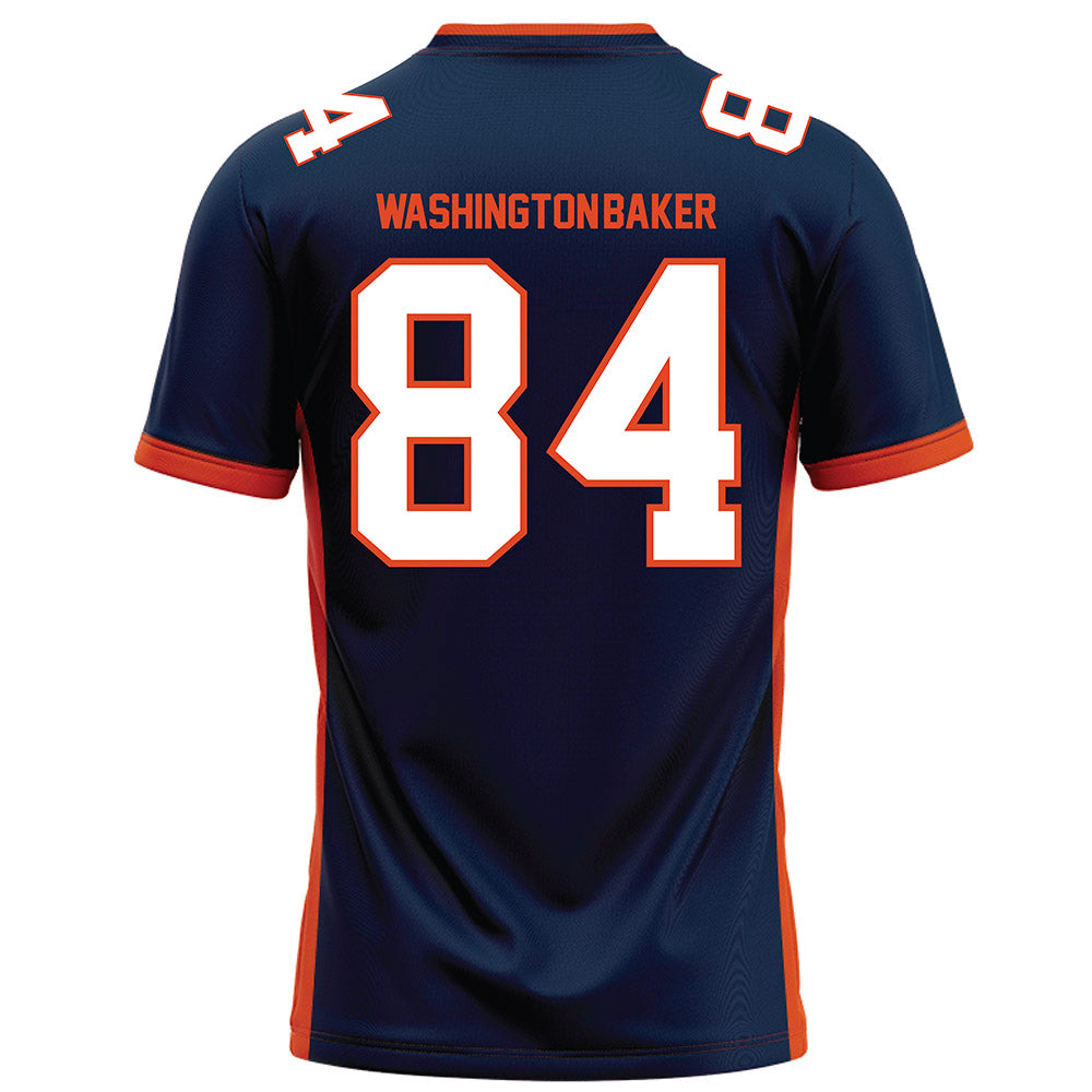 Syracuse - NCAA Football : Elijah Washington-Baker - Blue Football Jersey-1