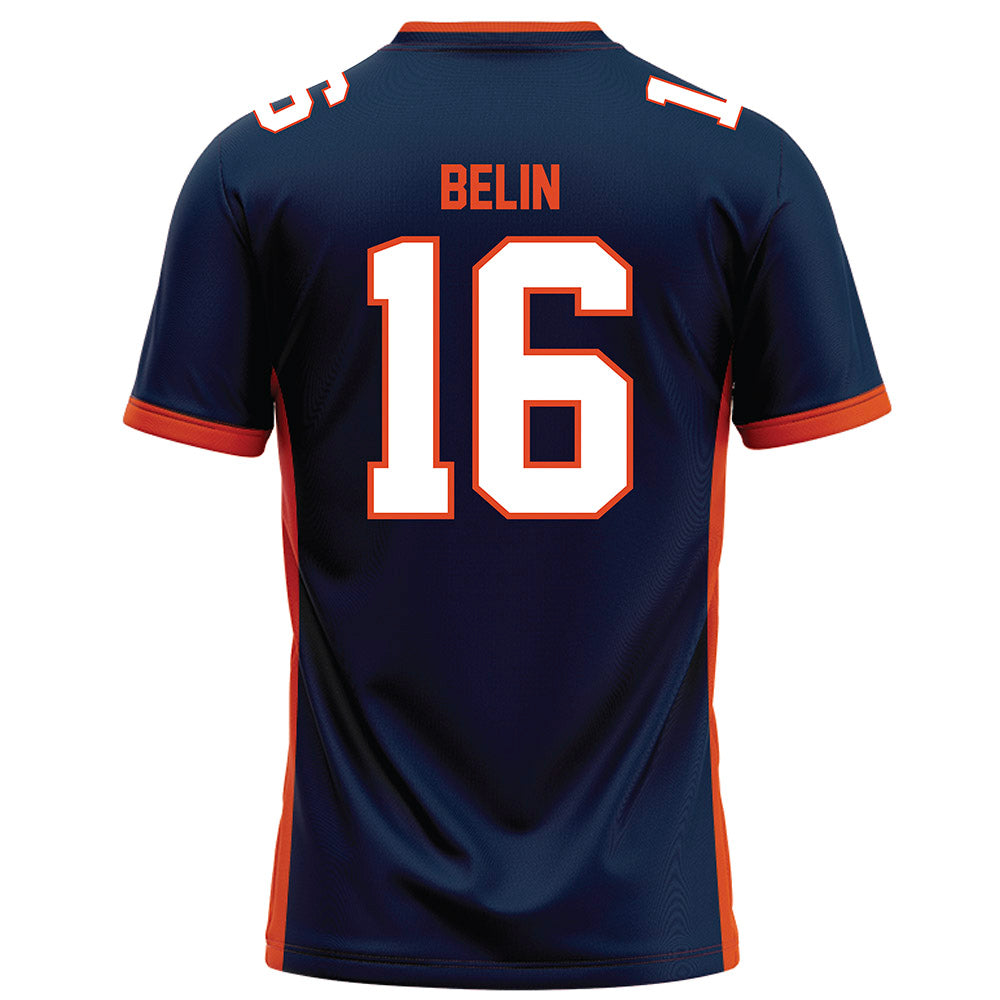 Syracuse - NCAA Football : Rich Belin - Blue Football Jersey-1