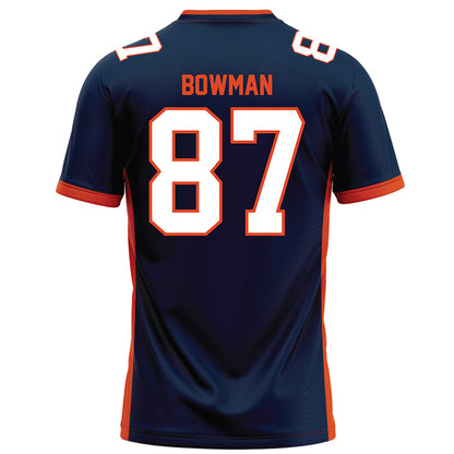 Syracuse - NCAA Football : Wyatt Bowman - Blue Football Jersey-1