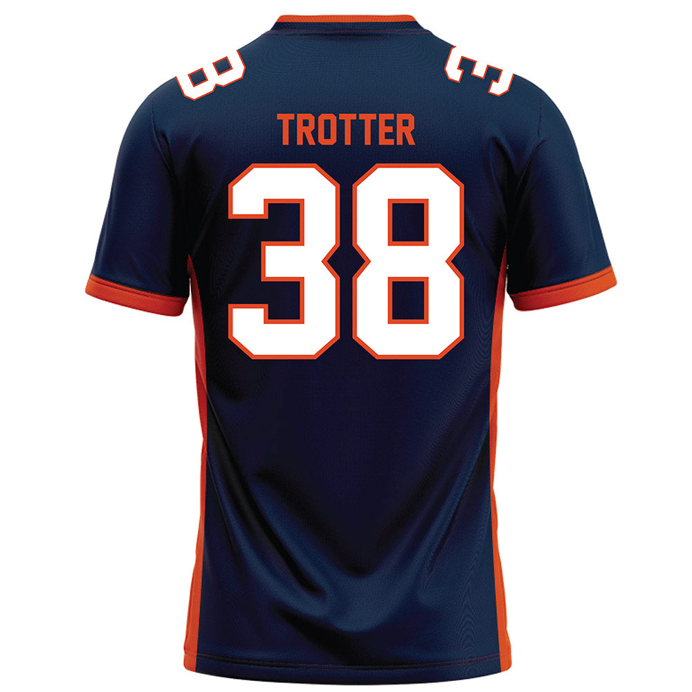 Syracuse - NCAA Football : James Trotter - Blue Football Jersey-1