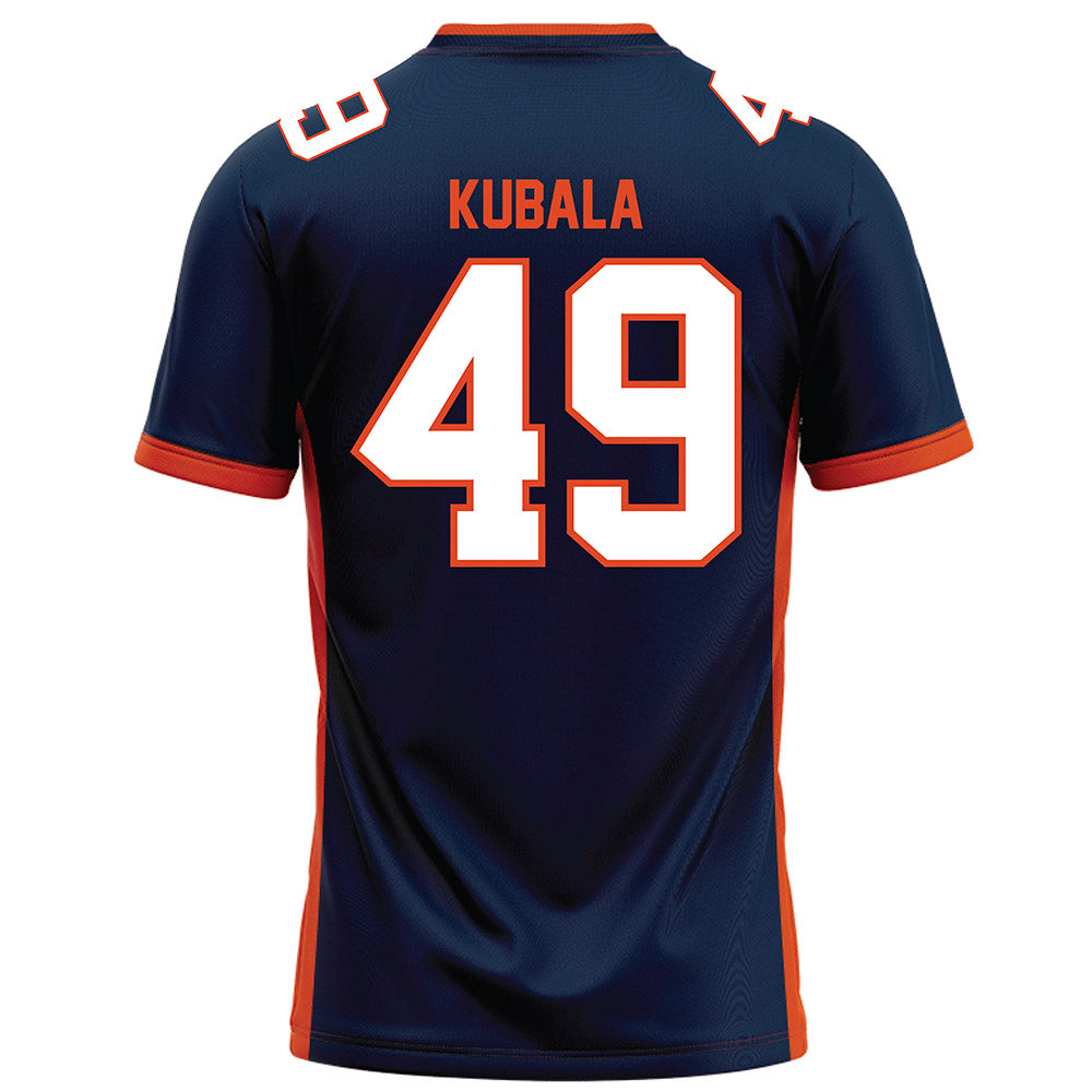 Syracuse - NCAA Football : Josh Kubala - Blue Football Jersey-1