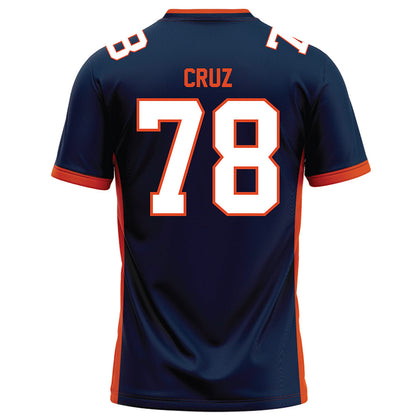 Syracuse - NCAA Football : Joseph Cruz - Blue Football Jersey-1