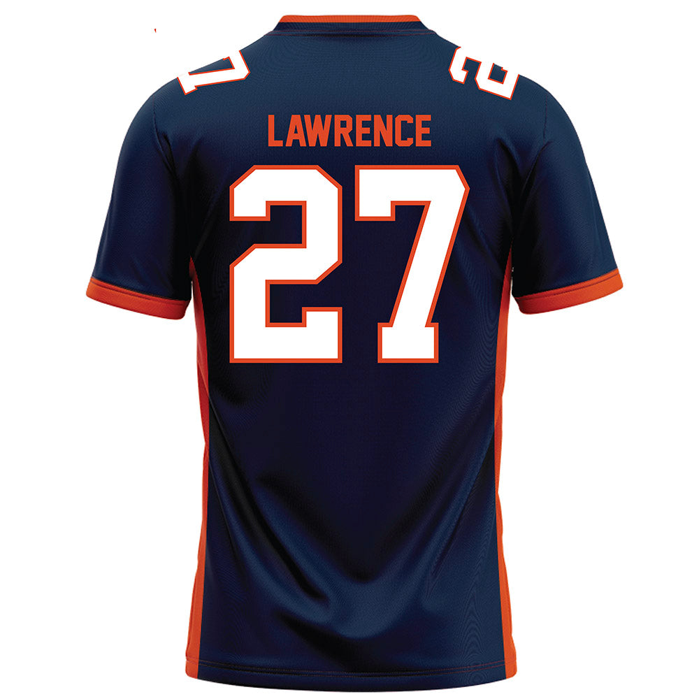 Syracuse - NCAA Football : Javon Lawrence - Blue Football Jersey-1